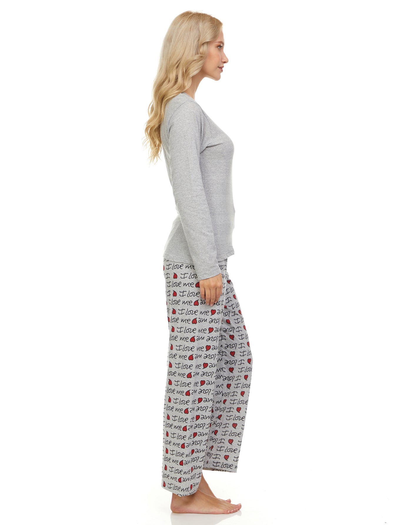 1143P Women Pajamas Set Long Sleeve, 2-Piece Female Pajamas Set