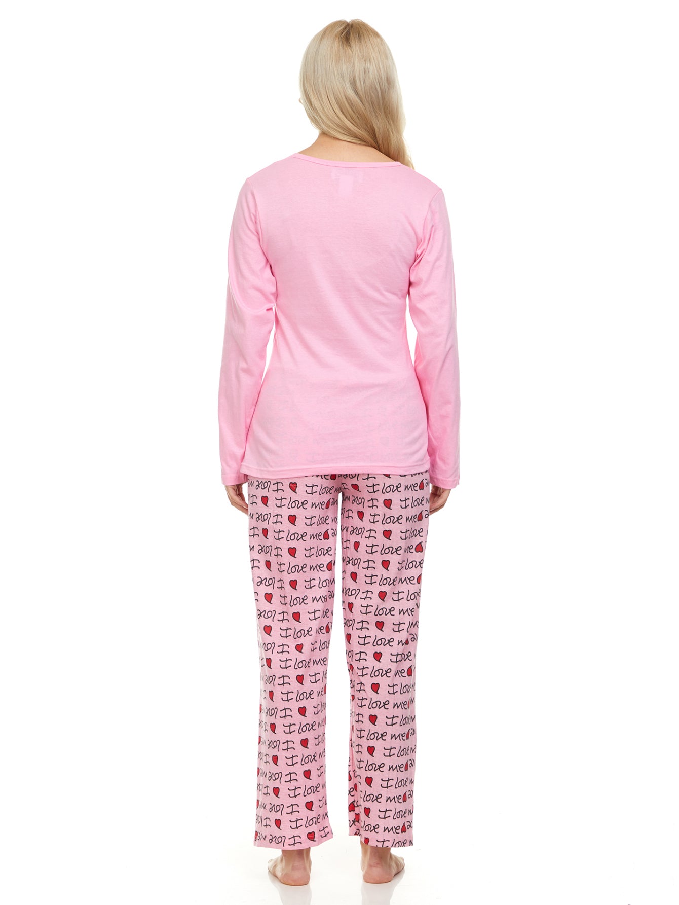 1143P Women Pajamas Set Long Sleeve, 2-Piece Female Pajamas Set