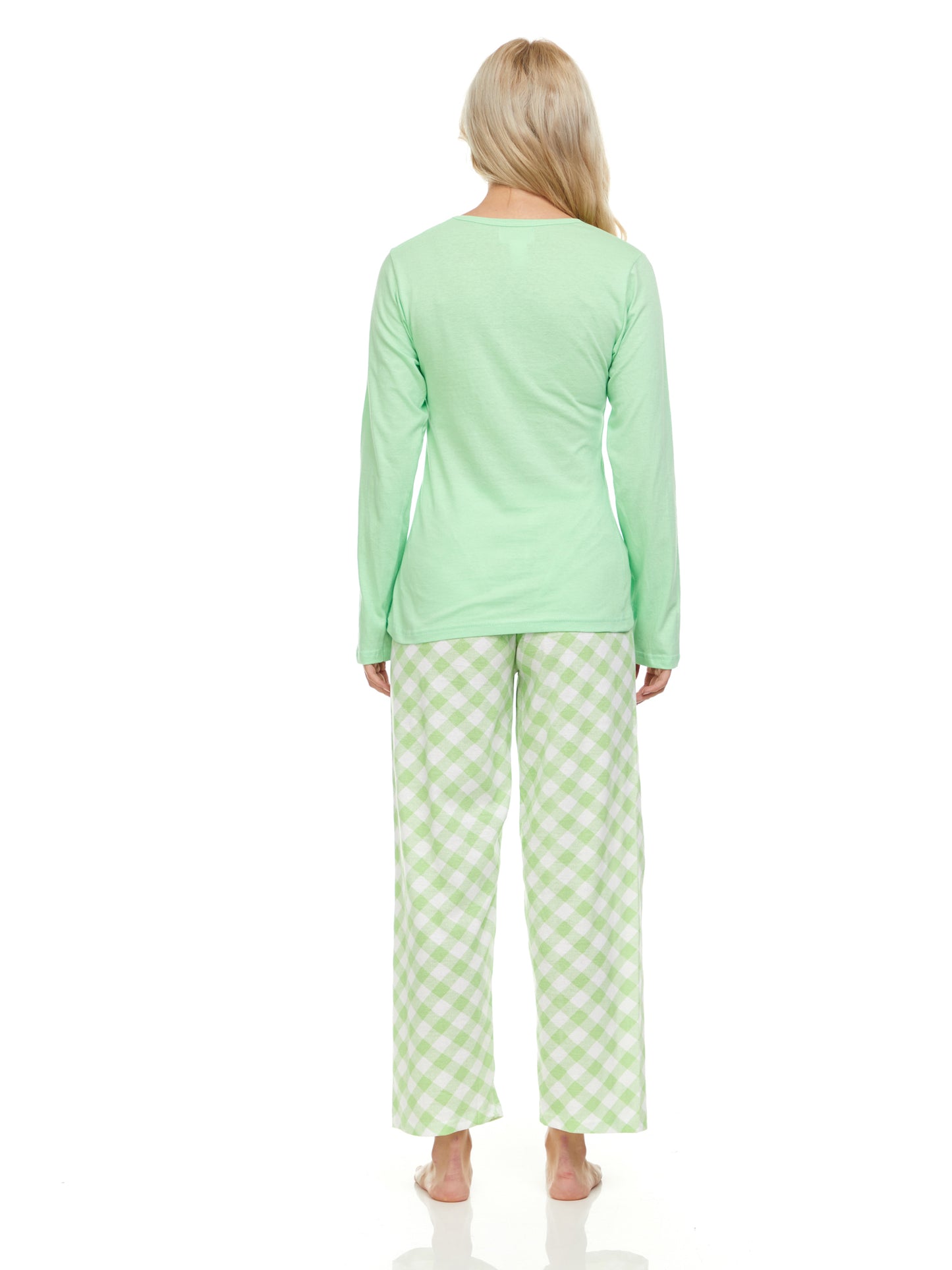 1145P Women Pajamas Set Long Sleeve, 2-Piece Female Pajamas Set